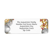 Eigen label CHRISTMAS WREATH Return Address Label (Voorkant)