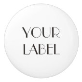 Eigen label keramische knop (Voorkant)