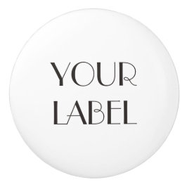 Eigen label keramische knop