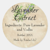 Eigen label lavender Extract Oil (Voorkant)