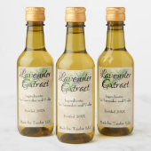 Eigen label lavender Extract Oil Wijn Etiket (Flessen)