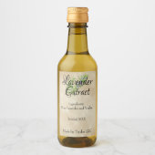 Eigen label lavender Extract Oil Wijn Etiket (Voorkant)
