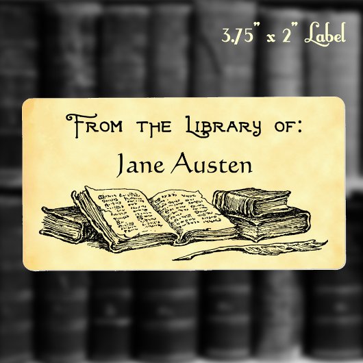 Eigen label "Library of" Books