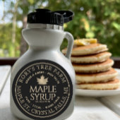 Eigen label met Maple Syrup Gold en Black Maple Le