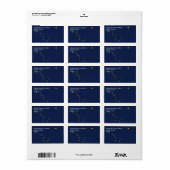 Eigen label met vlag van Alaska, VS (Full Sheet)