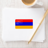 Eigen label met vlag van Armenië (Insitu)