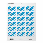 Eigen label met vlag van Beieren (Full Sheet)