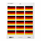 Eigen label met vlag van Duitsland (Full Sheet)