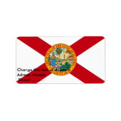 Eigen label met vlag van Florida, VS (Voorkant)