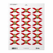 Eigen label met vlag van Florida, VS (Full Sheet)