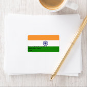 Eigen label met vlag van India (Insitu)