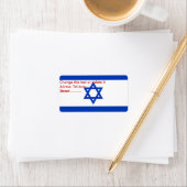 Eigen label met vlag van Israël (Insitu)
