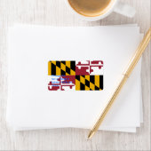 Eigen label met vlag van Maryland, U.S.A. (Insitu)
