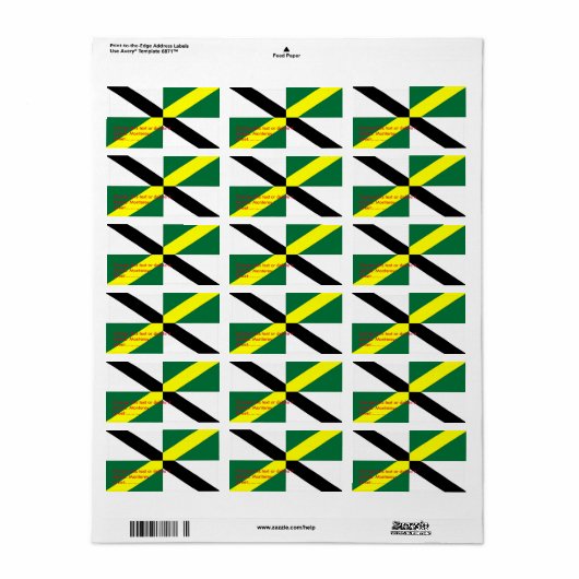 Eigen label met vlag van Monterey, VS (Full Sheet)