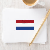 Eigen label met vlag van Nederland (Insitu)