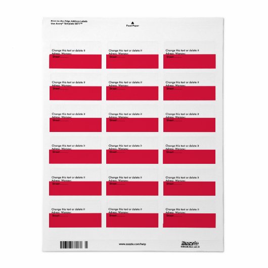 Eigen label met vlag van Polen (Full Sheet)