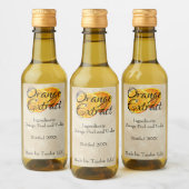 Eigen label Oranje extraheren Wijn Etiket (Flessen)