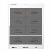 Eigen label retouradres (Full Sheet)