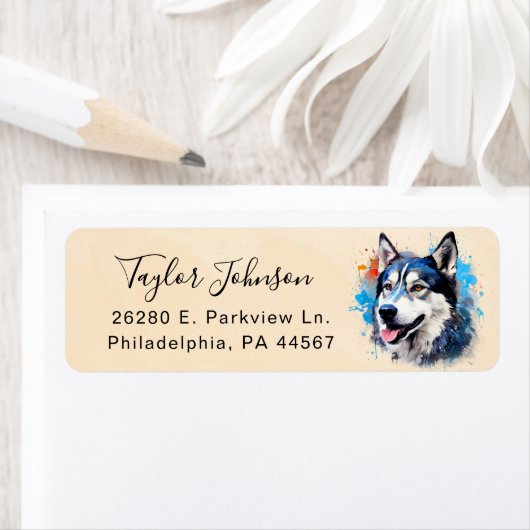 Eigen label retouradres (Insitu)