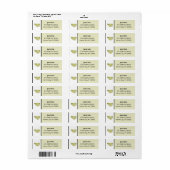 Eigen label retouradres (Full Sheet)