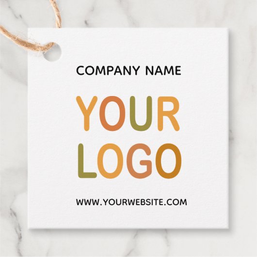 Eigen label voor bedrijfspromo-Logo - Label ophang (Voorkant)