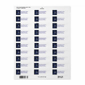 Eigen label voor blauwe en zwarte spelige accenten (Full Sheet)