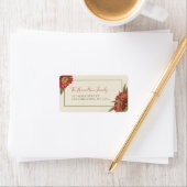  Eigen label voor de Rode Floral-feestdag (Insitu)