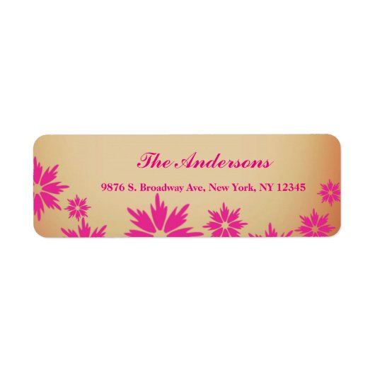 Eigen label voor Floral Return Weddenschap (Voorkant)