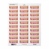 Eigen label voor Floral Return Weddenschap (Full Sheet)