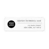Eigen label voor het retouradres van Logo Professi (Voorkant)