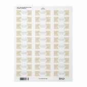 Eigen label voor honingbijen crème Gold (Full Sheet)