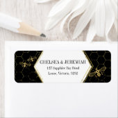 Eigen label voor honingbijen zwart Gold (Insitu)