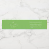 Eigen label voor ingrediënten voor kleurstofschrij waterfles etiket (Enkel label)