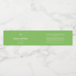 Eigen label voor ingrediënten voor kleurstofschrij waterfles etiket