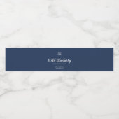 Eigen label voor kleurenscript en schrijfmachine waterfles etiket (Enkel label)