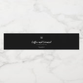 Eigen label voor kleurenscript en schrijfmachine waterfles etiket (Enkel label)