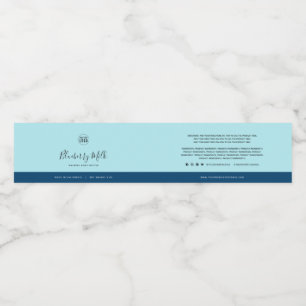 Eigen label voor kleurstoffen Contrastingrediënten Waterfles Etiket
