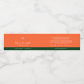 Eigen label voor kleurstoffen Contrastingrediënten Waterfles Etiket (Enkel label)