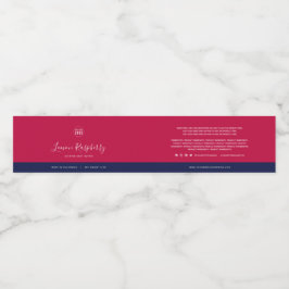 Eigen label voor kleurstoffen Contrastingrediënten Waterfles Etiket