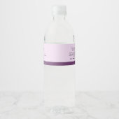 Eigen label voor kleurstoffen Contrastingrediënten Waterfles Etiket (Voorkant)