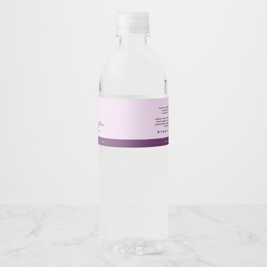 Eigen label voor kleurstoffen Contrastingrediënten Waterfles Etiket (Voorkant)
