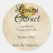 Eigen label voor limonenextractie (Voorkant)