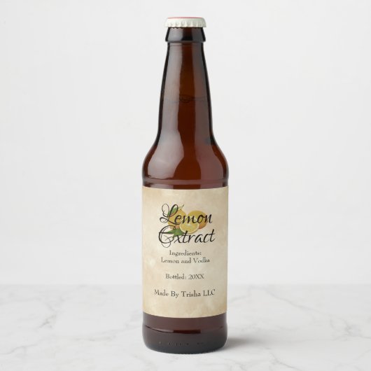 Eigen label voor limonenextractie bier etiket (Voorkant)