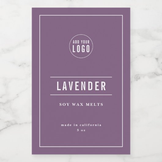 Eigen label voor Logo en lijnen toevoegen Wijn Etiket (Enkel label)