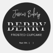 Eigen label voor minimalistische koekjesbakkerij (Voorkant)