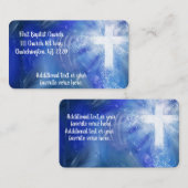 Eigen label voor teruggave van kerk notitiekaartje (Voorkant / Achterkant)