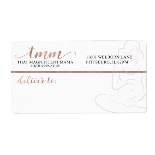 Eigen labelontwerp | Niet bewerkbare Sjabloon Etiket (Voorkant)