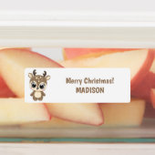 Eigen labels voor kerstdieren (Aangebracht)