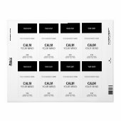 Eigen labels voor kleuren, zwart en wit (Full Sheet)