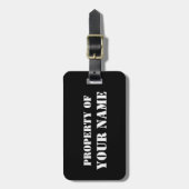 Eigen labels voor reisbagage en bagage (Voorkant verticaal)